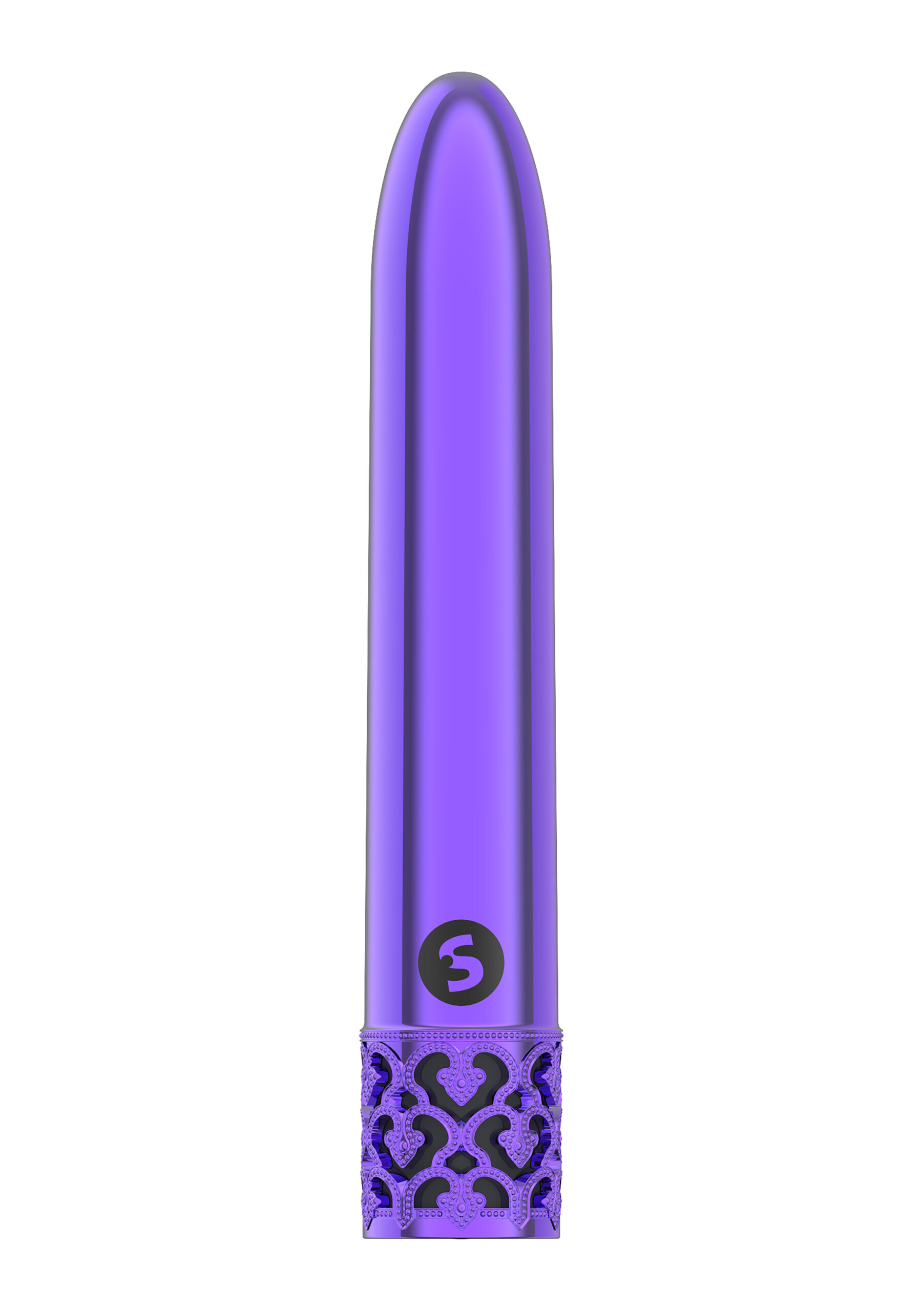 shiny rechargeable abs bullet purple