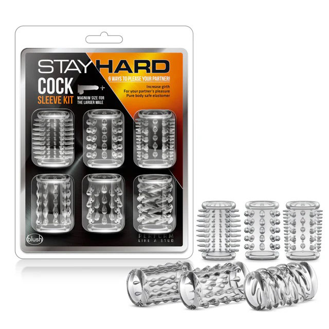 stay hard cock sleeve kit clear stay hard cock sleeve kit clear
