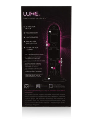 luxe touch sensitive vibrator purple