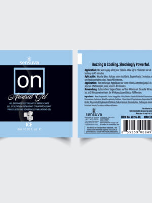 on ice arousal gel 6ml single use packet