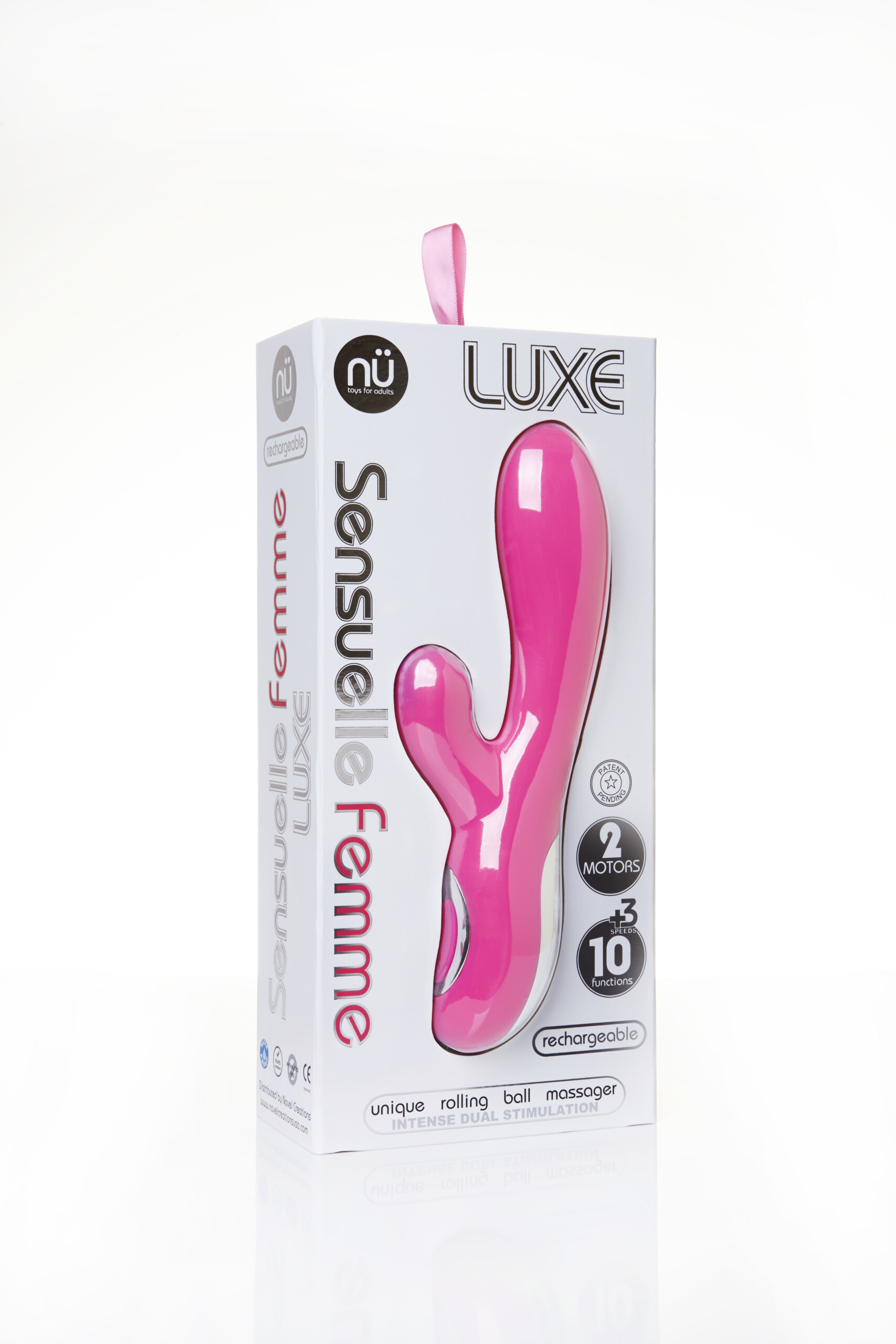 sensuelle femme luxe 10 function rabbit massager pink