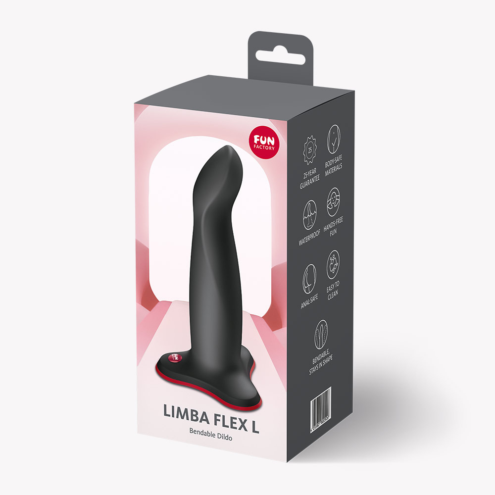 limba flex l bendable dildo black limba flex l bendable dildo black