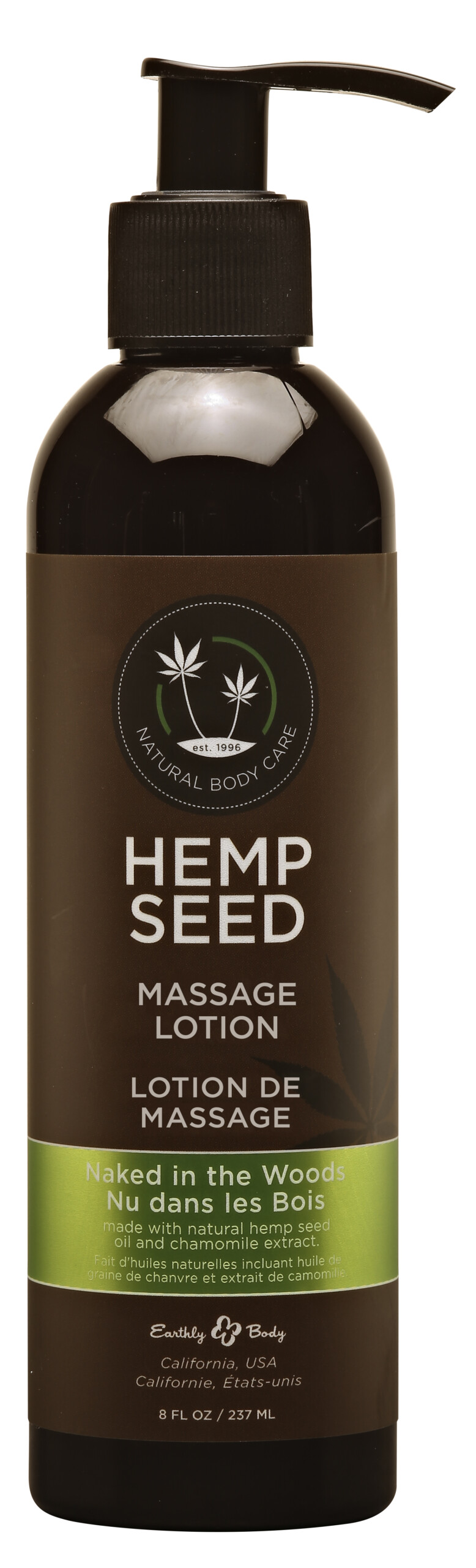 hemp seed massage lotion naked in the woods 8 fl. oz./ 237ml