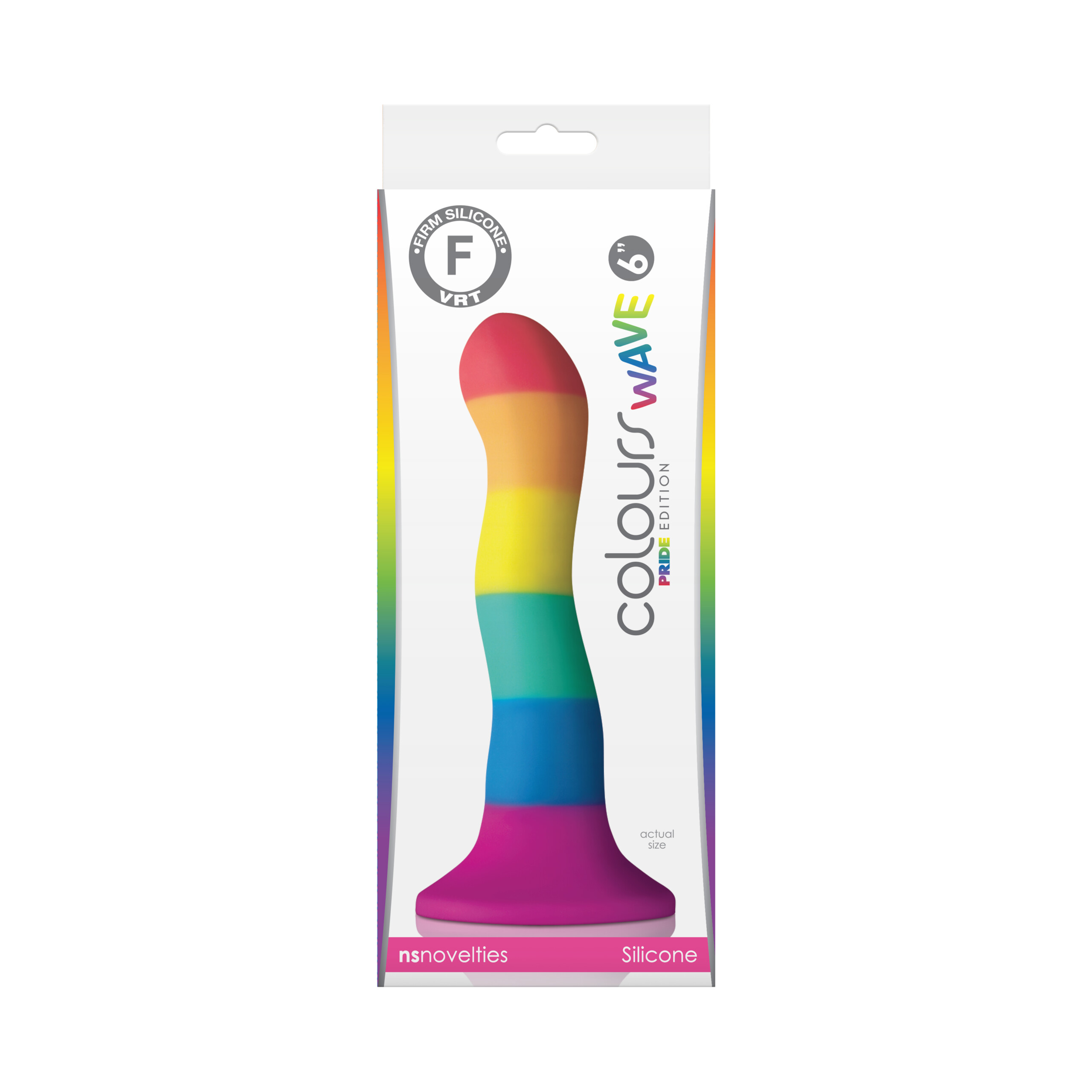 colours wave pride edition 6 inch dildo rainbow