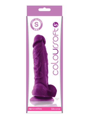 coloursoft 5 inch soft dildo purple coloursoft 5 inch soft dildo purple