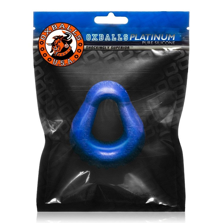 hung padded cockring oxballs blue balls