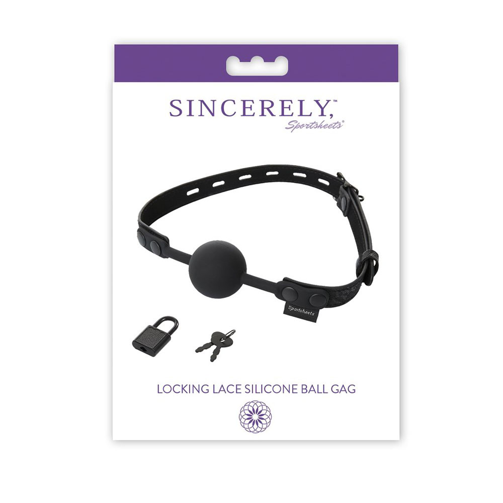 sincerely locking lace ball gag sincerely locking lace ball gag