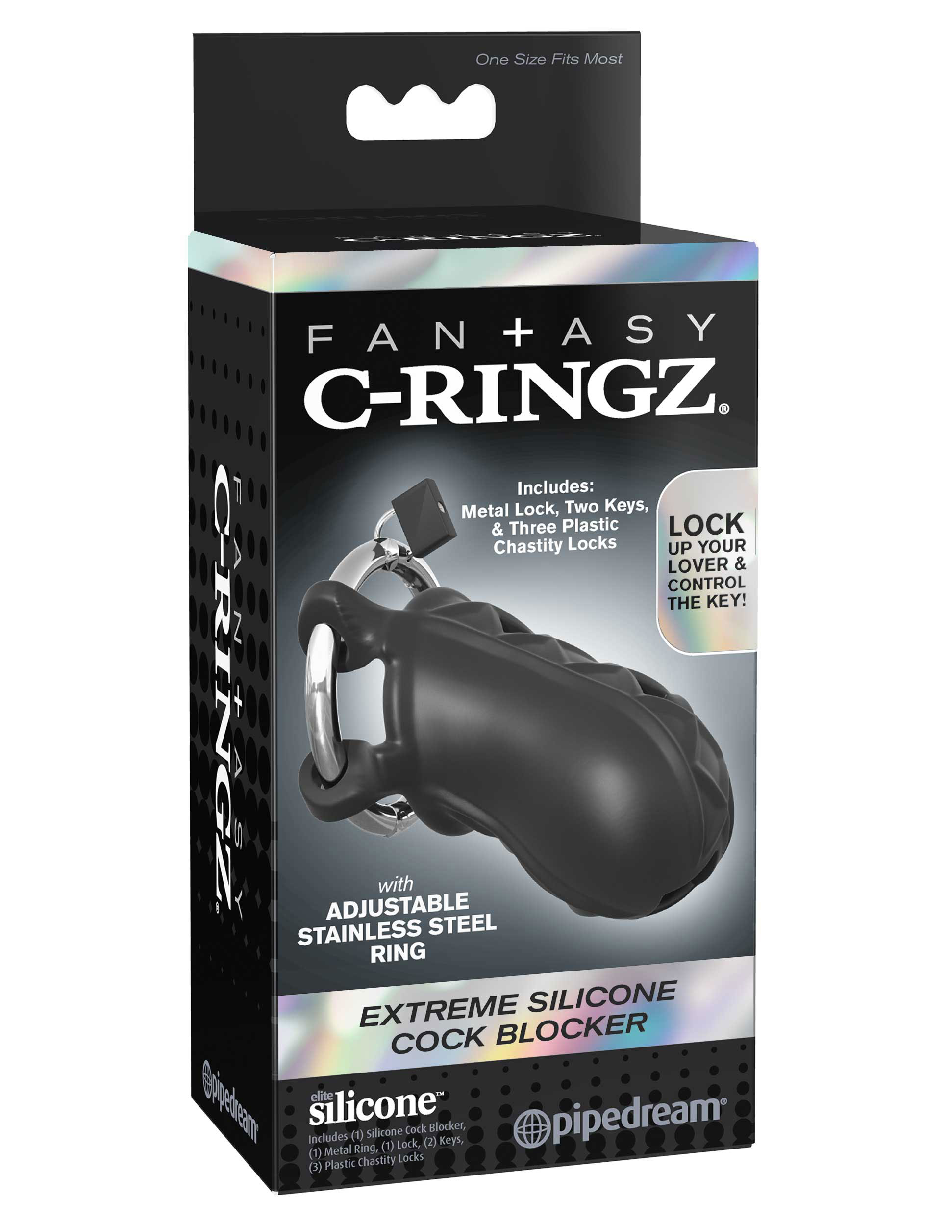 fantasy c ringz extreme silicone cock blocker fantasy c ringz extreme silicone cock blocker