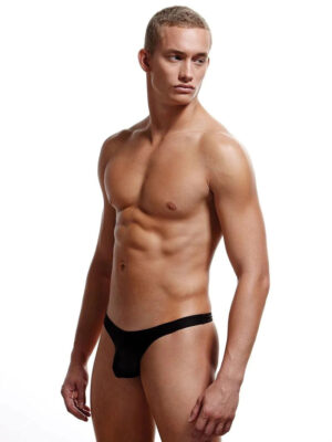 low rise thong large/xlarge black