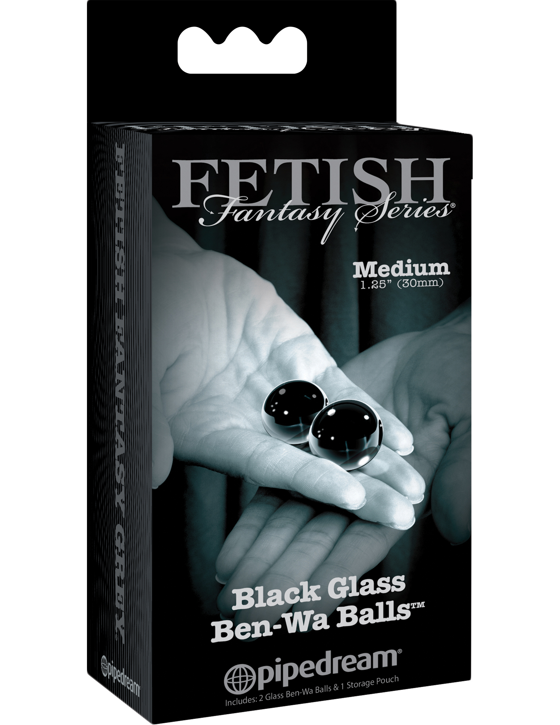 fetish fantasy series limited edition glass ben wa balls medium black fetish fantasy series limited edition glass ben wa balls medium black