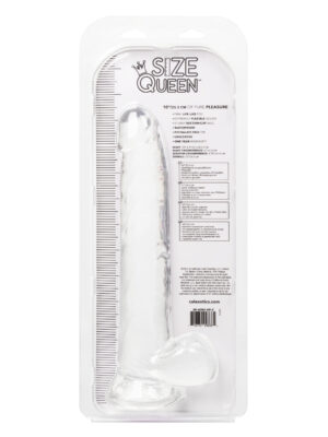 size queen 10 inch/25.5 cm clear size queen 10 inch/25.5 cm clear