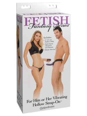 fetish fantasy series for him or her vibrating hollow strap on purple fetish fantasy series for him or her vibrating hollow strap on purple