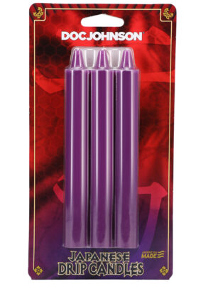 japanese drip candles 3 pack purple japanese drip candles 3 pack purple