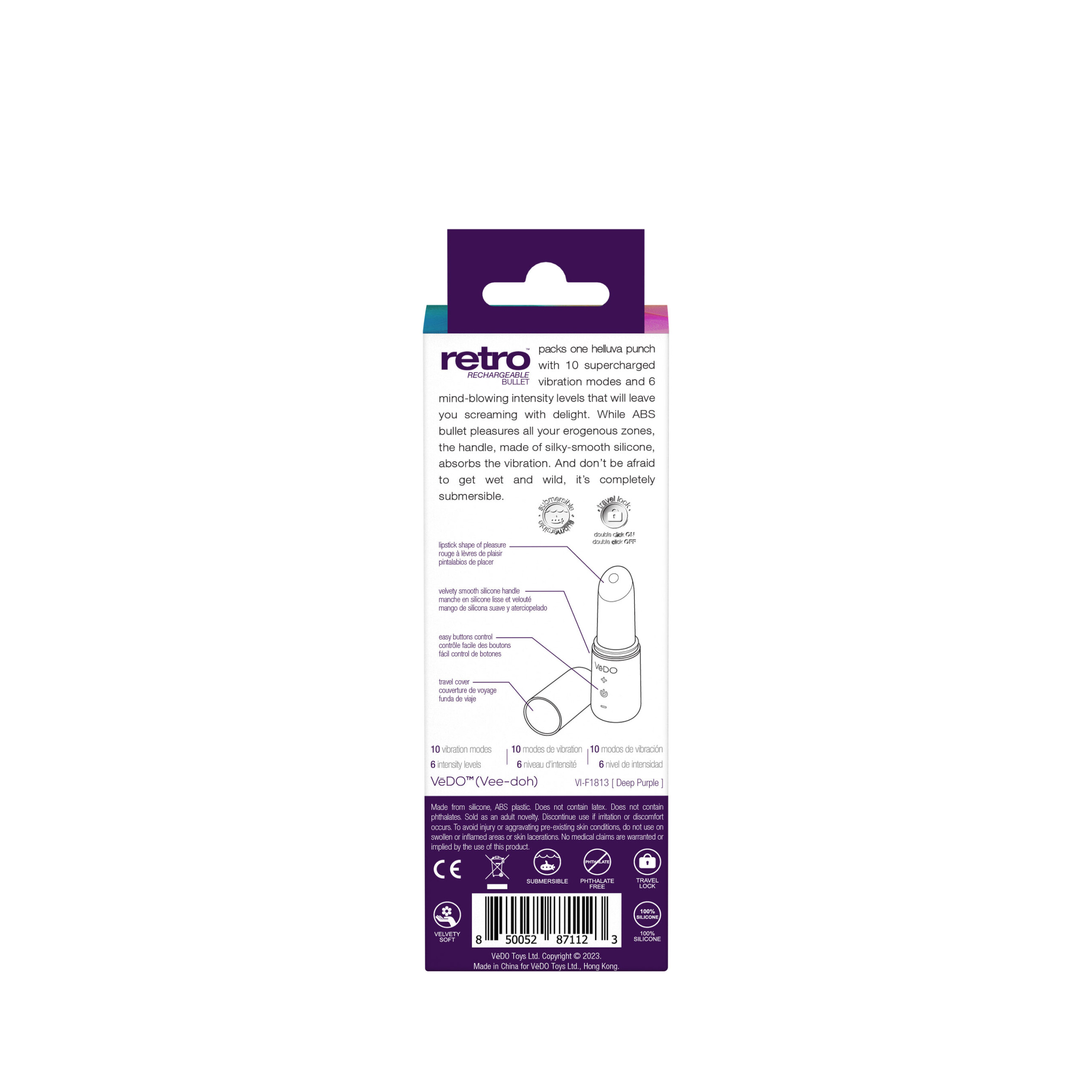 retro rechargeable bullet purple retro rechargeable bullet purple