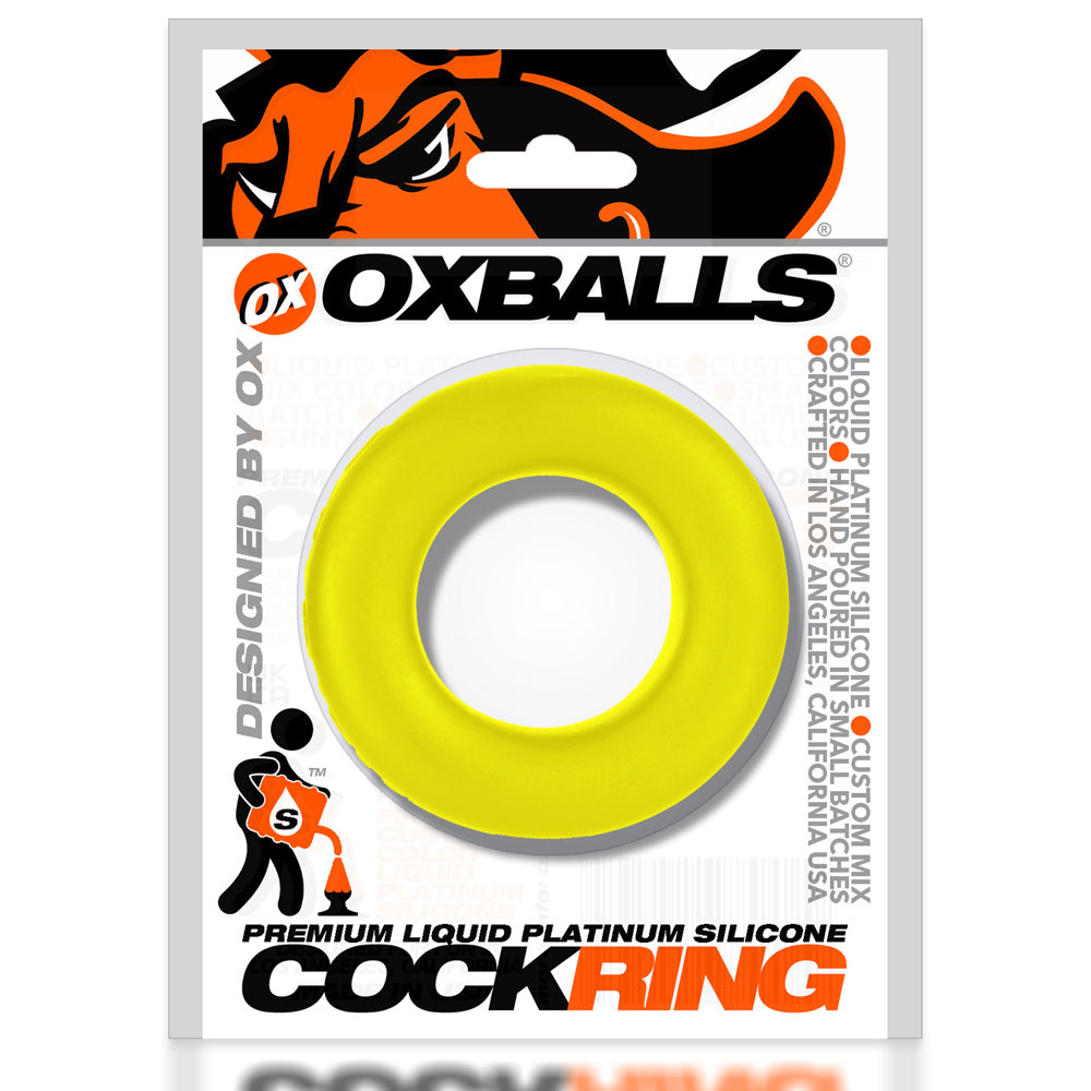 cock t comfort cockring by atomic jock acid yellow