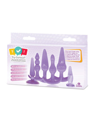 try curious anal plug kit purple try curious anal plug kit purple