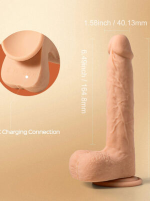 luis app controlled 8.5" real thrusting dildo with clit licker luis app controlled 8.5" real thrusting dildo with clit licker