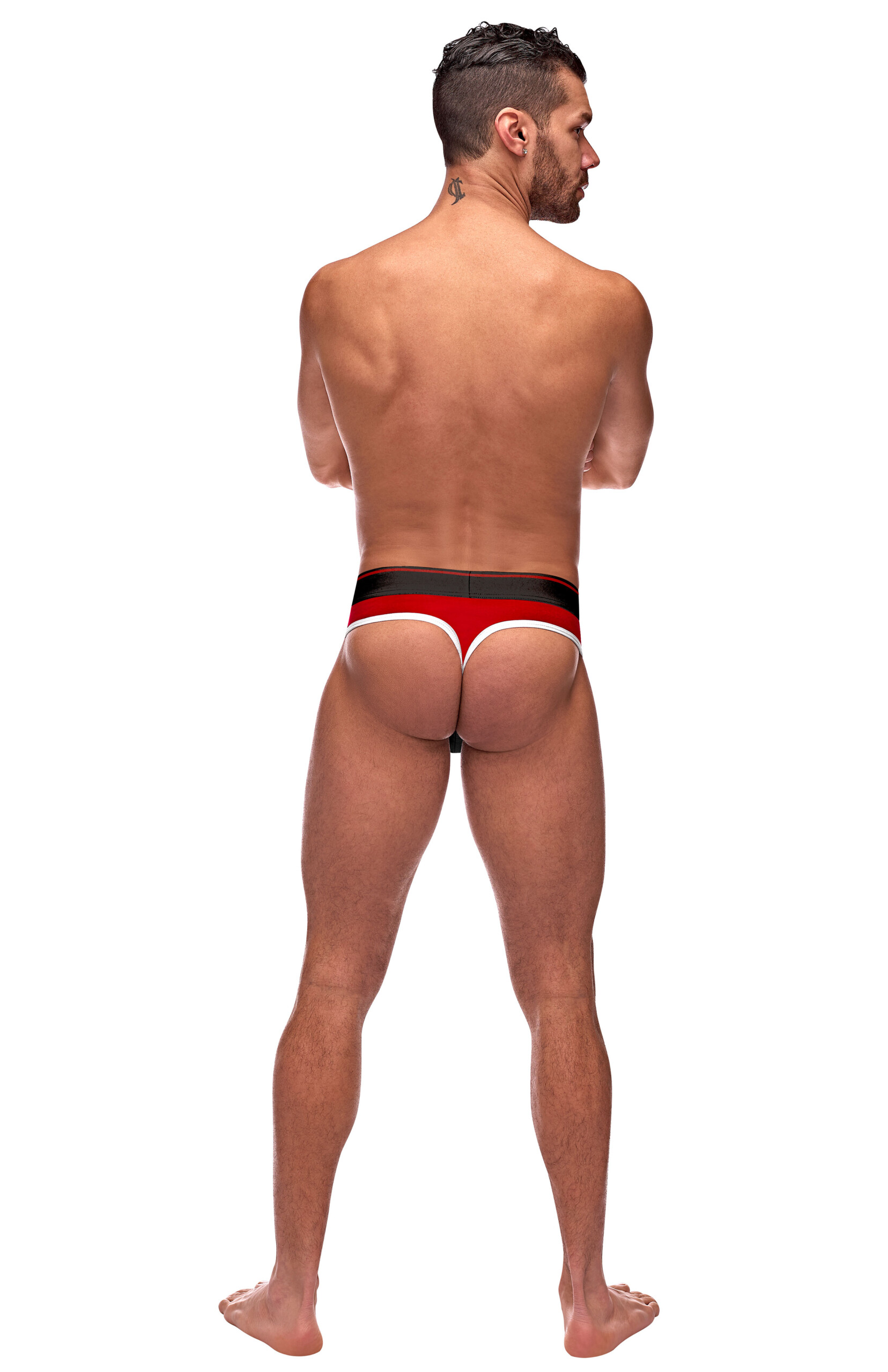 retro sport panel thong s/ m red/ black retro sport panel thong s/ m red/ black