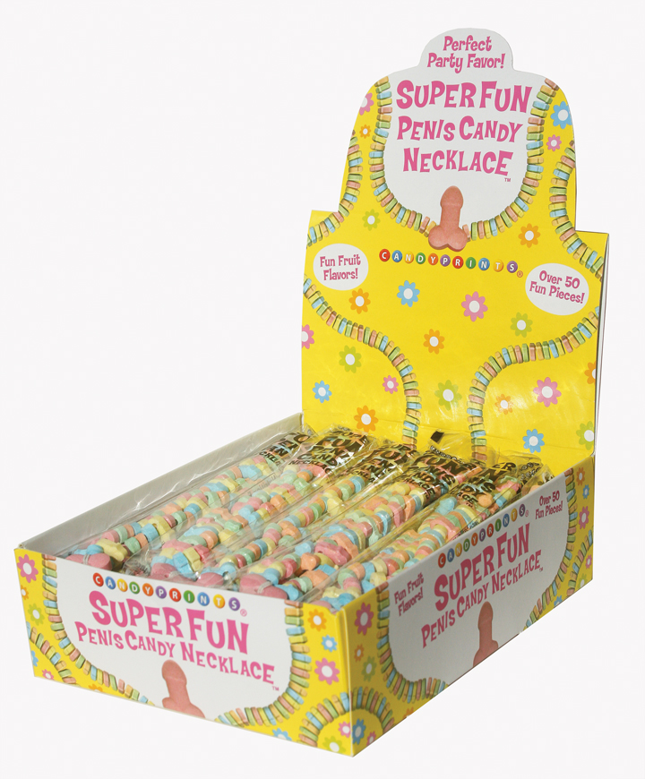 super fun penis candy 24 piece display