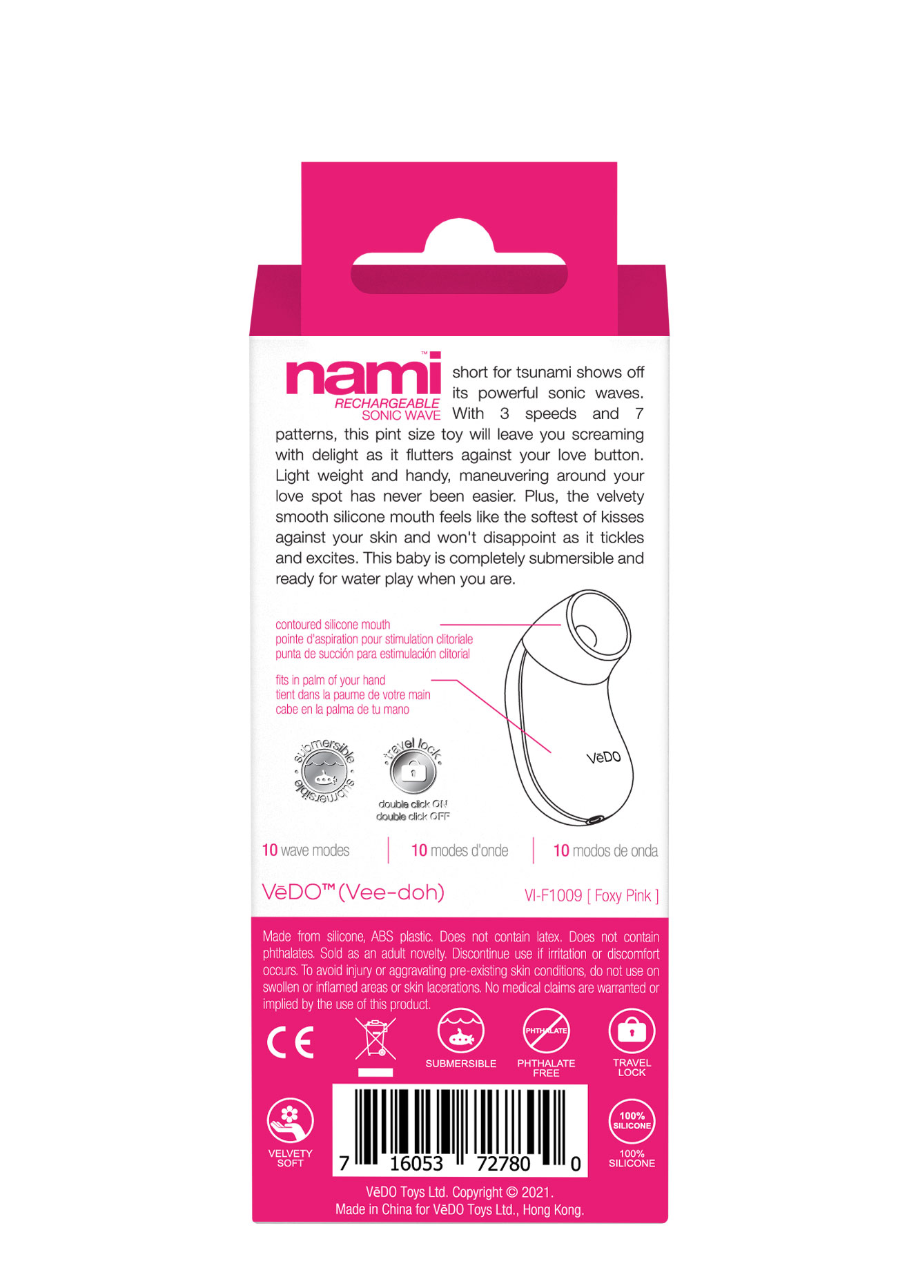 nami rechargeable sonic vibe foxy pink nami rechargeable sonic vibe foxy pink