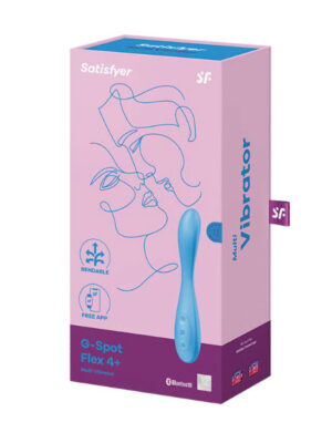satisfyer g spot flex 4 connect app multi vibrator blue