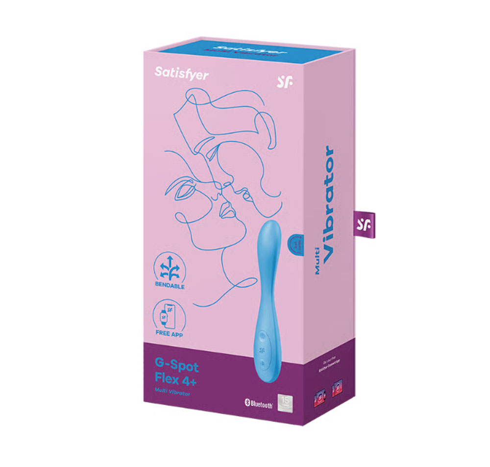 satisfyer g spot flex 4 connect app multi vibrator blue