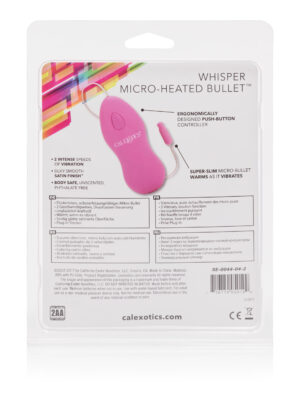 whisper micro heated bullet pink