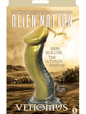 alien nation venomus silicone creature dildo gold