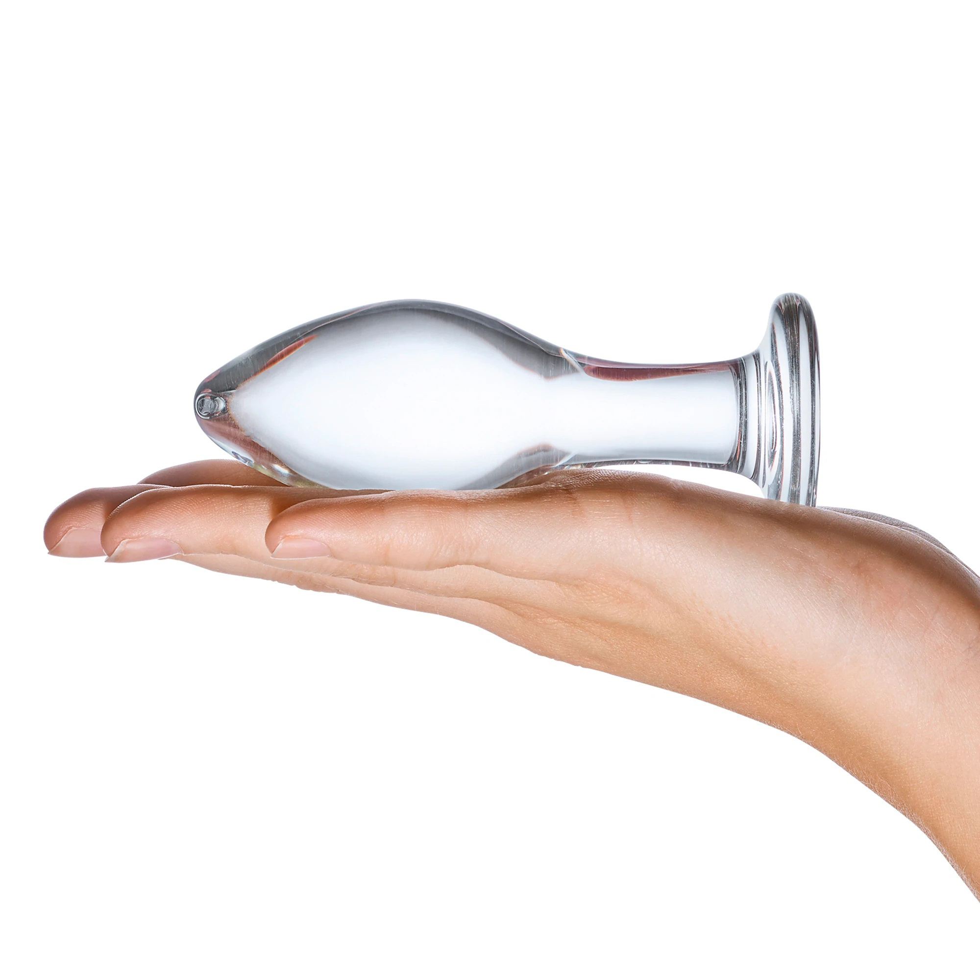 4 inch classic handblown glass butt plug