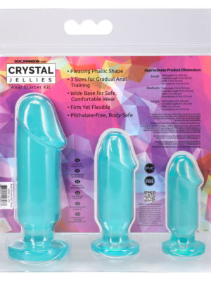 crystal jellies anal starter kit teal