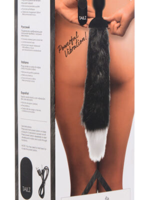waggerz moving and vibrating fox tail anal plug