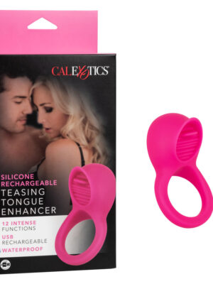 silicone rechargeable teasing tongue enhancer