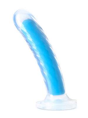 neo elite glow in the dark tao 7 inch silicone dual density dildo neon blue neo elite glow in the dark tao 7 inch silicone dual density dildo neon blue