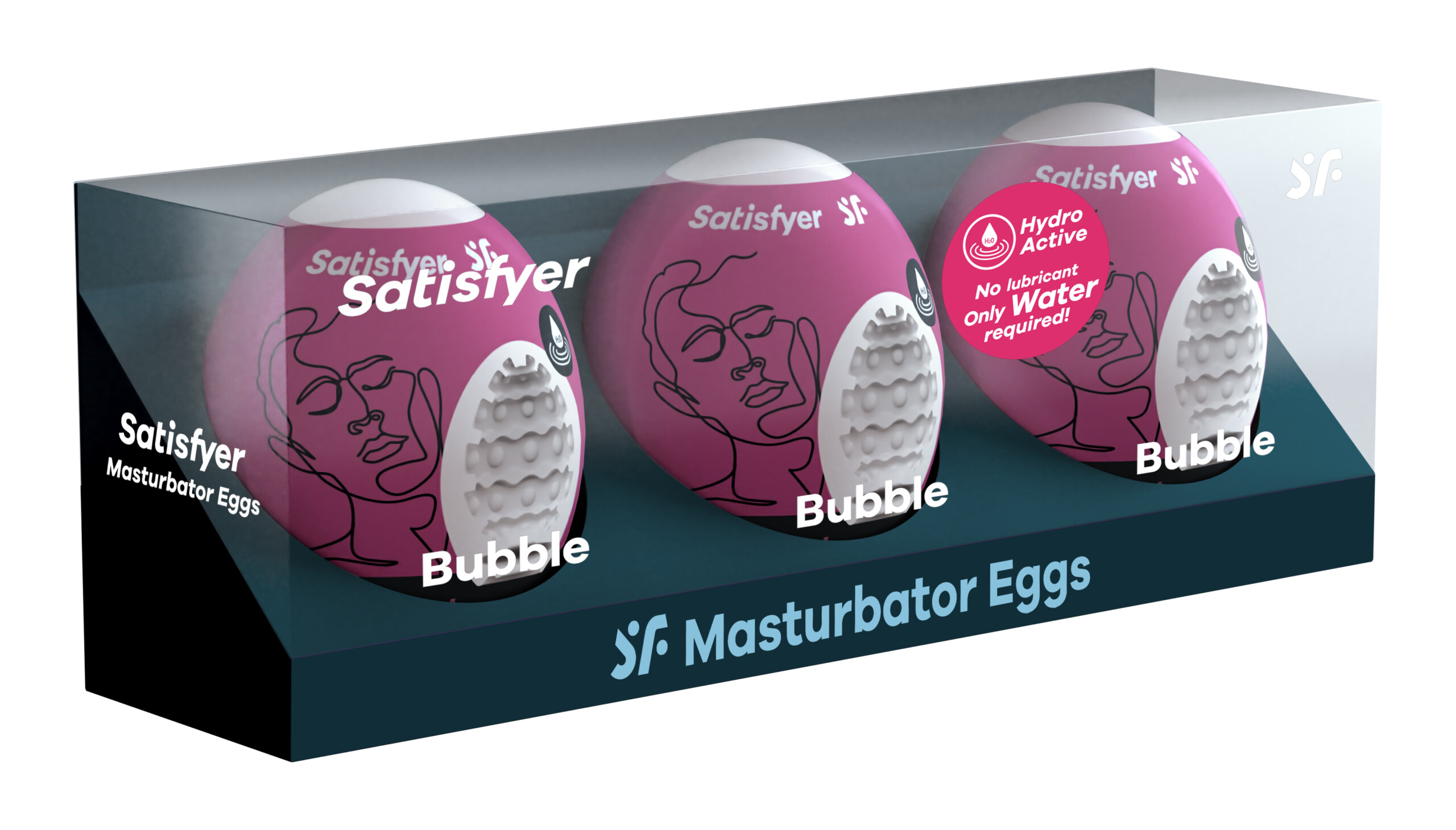 3 pc set masturbator egg bubble violet
