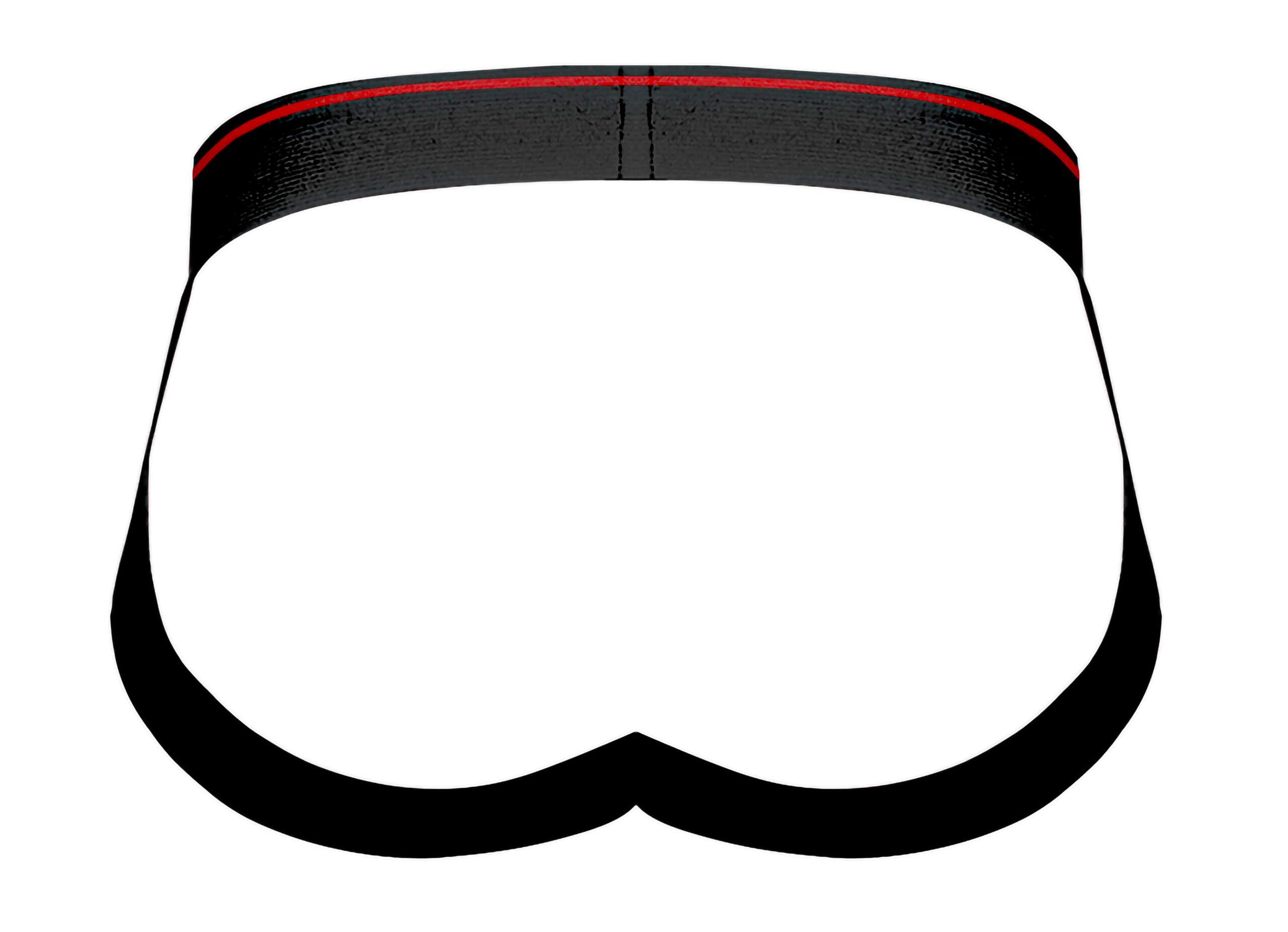 retro sport panel jock s/ m black/ red