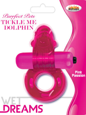 purrfect pet tickle me dolphin magenta