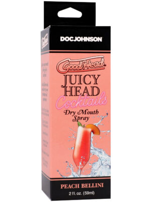 goodhead juicy head cocktails dry mouth spray peach bellini 2oz goodhead juicy head cocktails dry mouth spray peach bellini 2oz