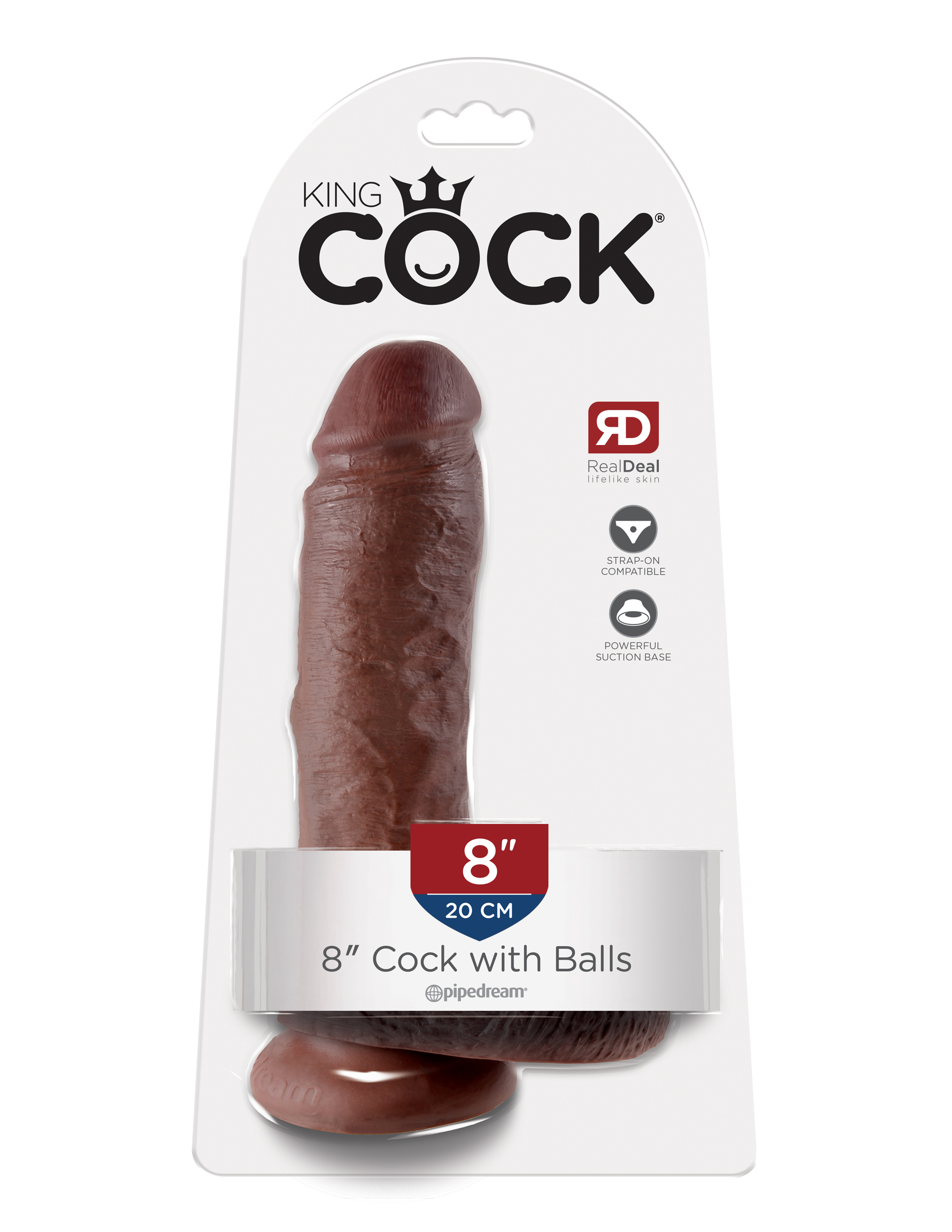 king cock 8 inch cock with balls brown king cock 8 inch cock with balls brown