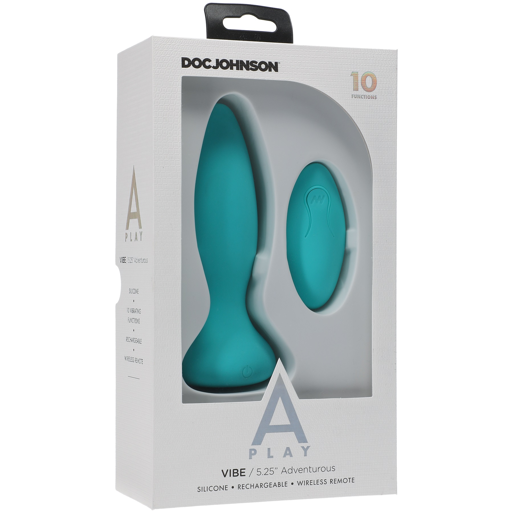 a play vibe adventurous rechargeable silicone anal plug with remote