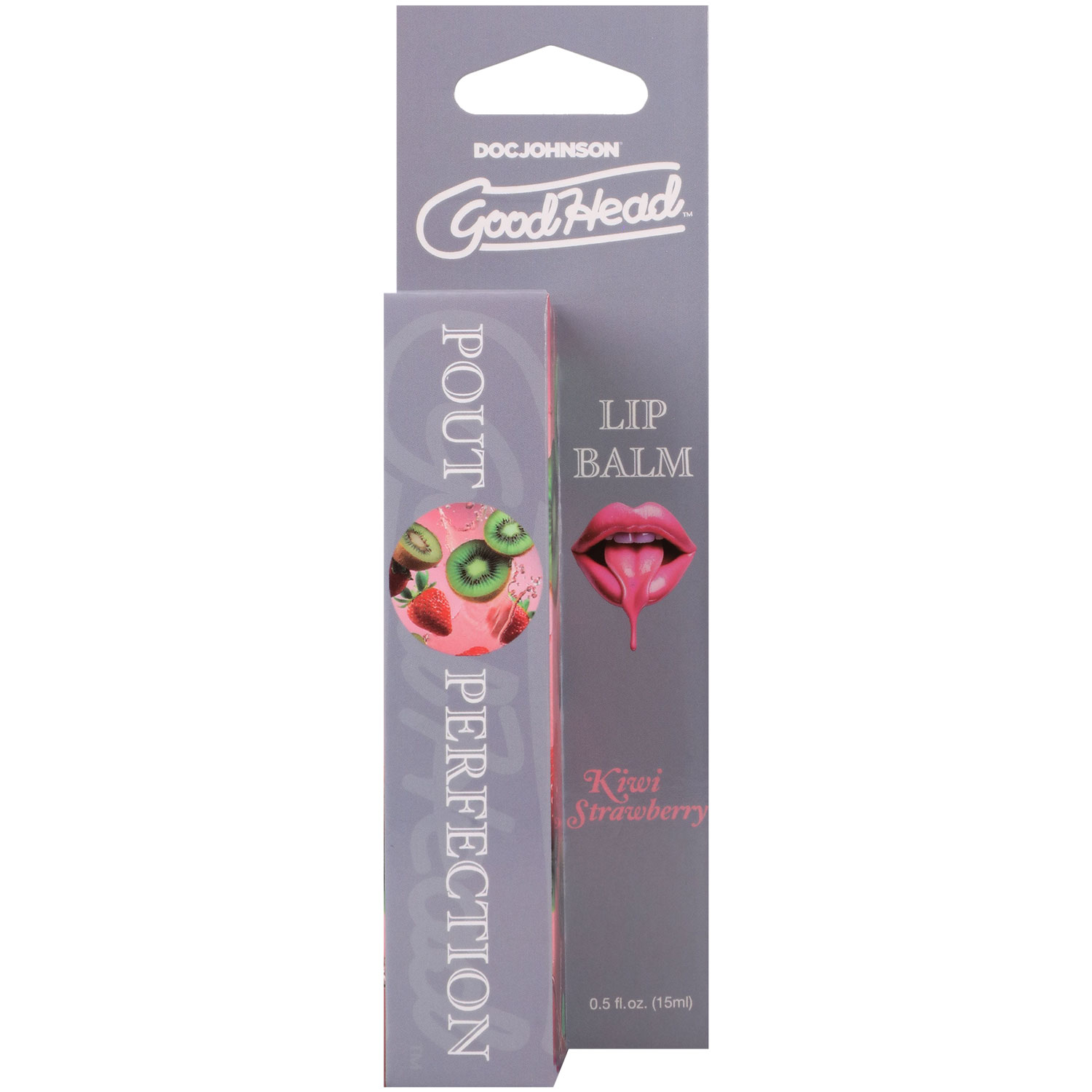 goodhead pout perfection lip balm kiwi strawberry 0.50oz
