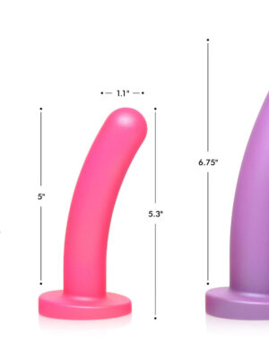 triple peg 28x vibrating silicone dildo set with remote