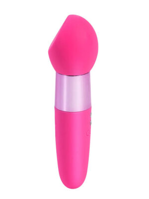 rina rechargeable dual motor silicone 15 function vibrator pink