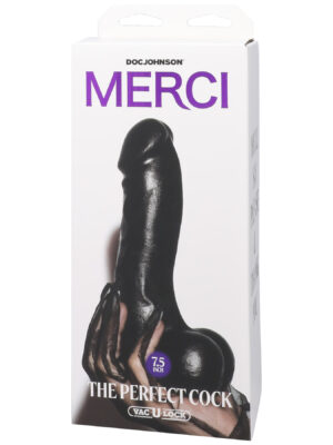 merci the perfect cock 7.5 inch with removable vac u lock suction cup black