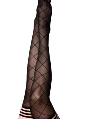 anna diamond thigh high size a black