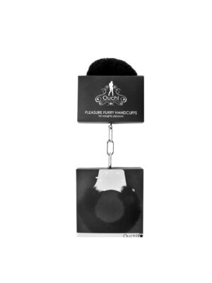 pleasure furry handcuffs black pleasure furry handcuffs black