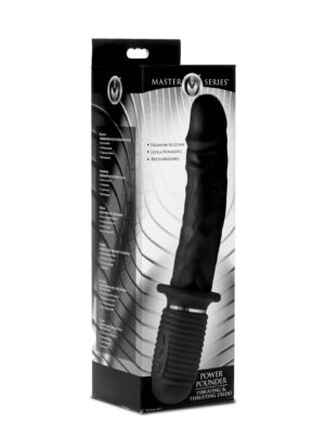 power pounder vibrating and thrusting silicone dildo