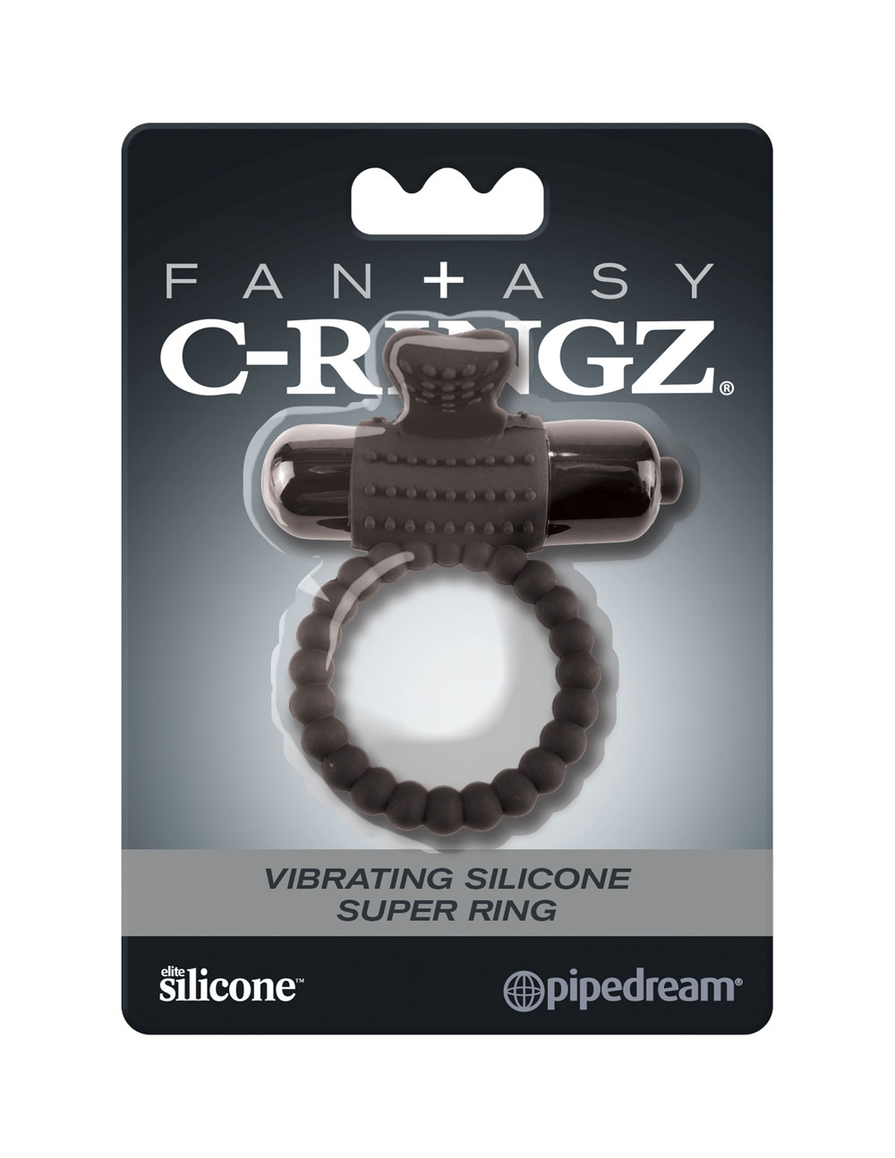 fantasy c ringz vibrating silicone super ring black