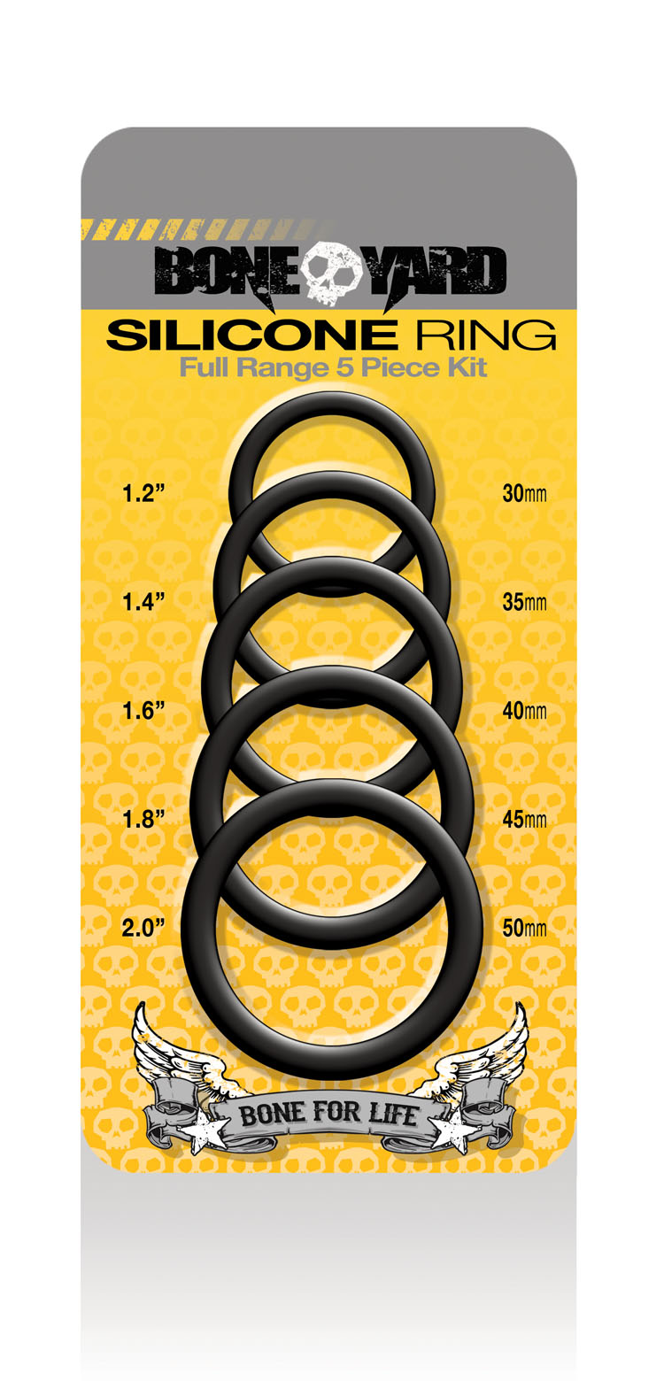 boneyard silicone ring 5 pc kit black boneyard silicone ring 5 pc kit black
