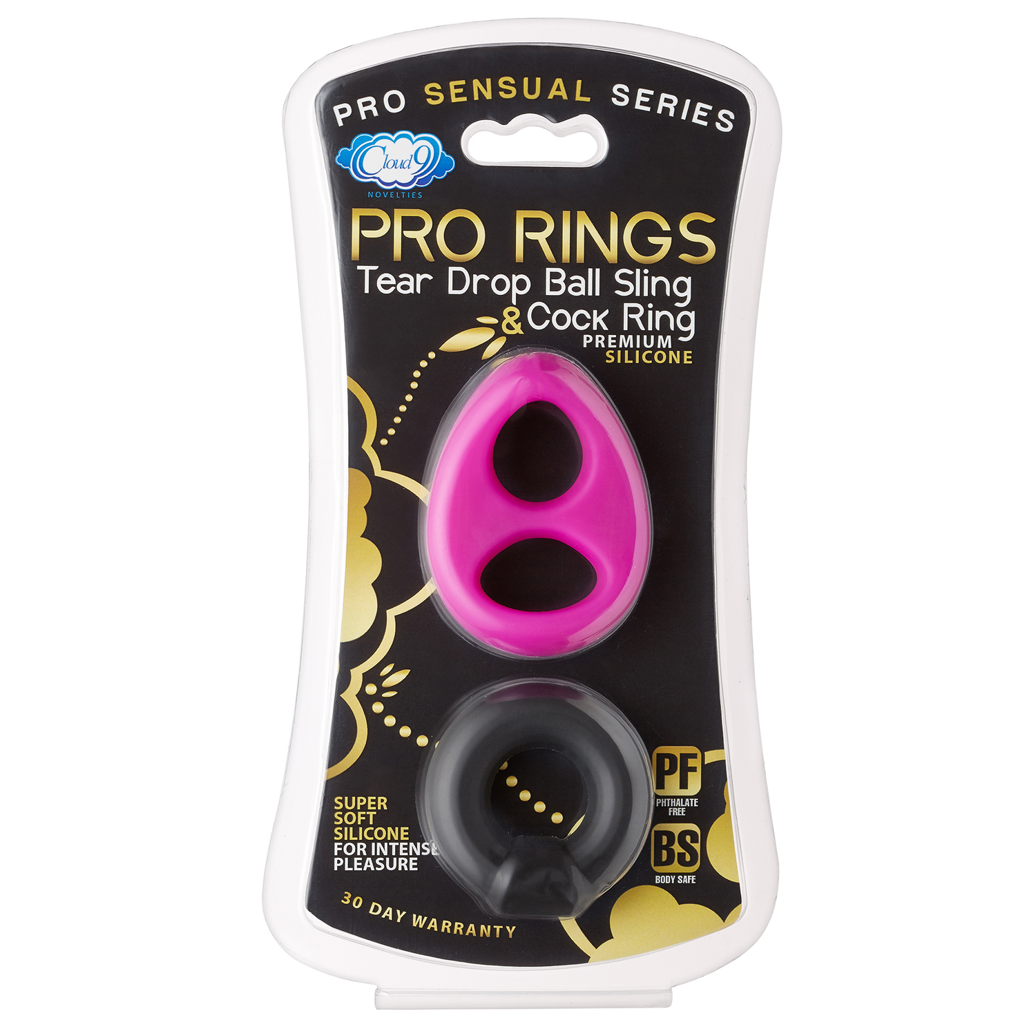 pro sensual silicone tear drop ring / donut sling
