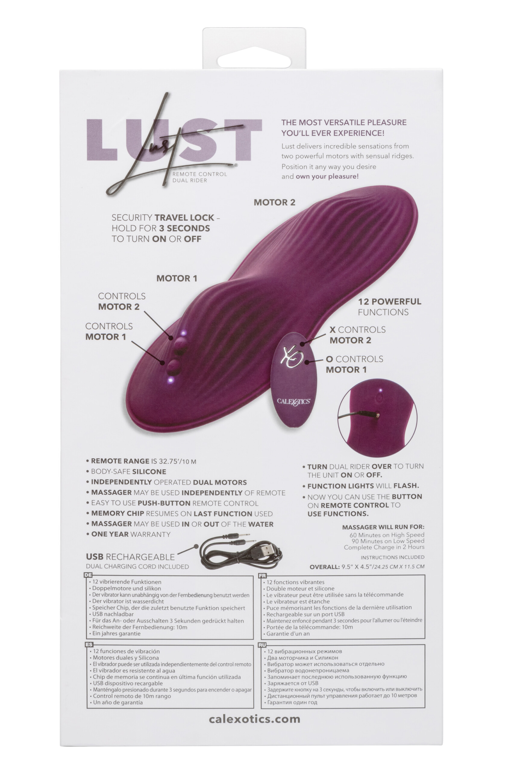 lust remote control dual rider